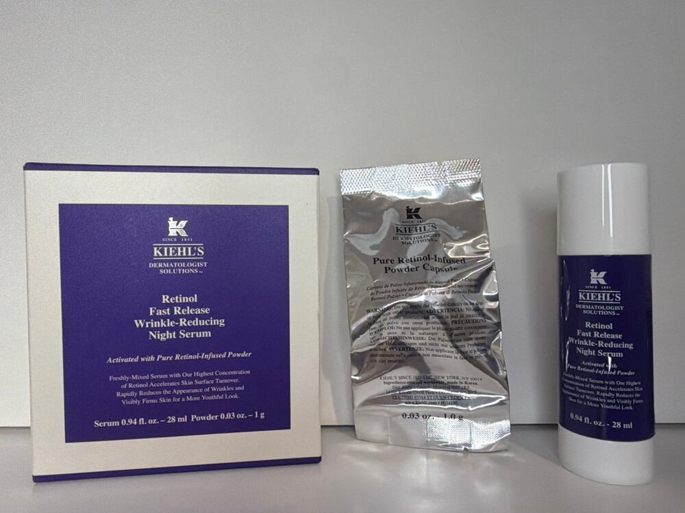 Kiehl’s Retinol Fast Release Wrinkle-Reducing Night Serum 0.94 oz - NIB